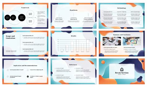 Abstract Waves Thesis Free Google Slides PowerPoint Template