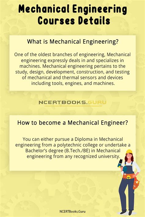 Mechanical Engineering Courses Eligibility, Colleges, Subjects, Jobs