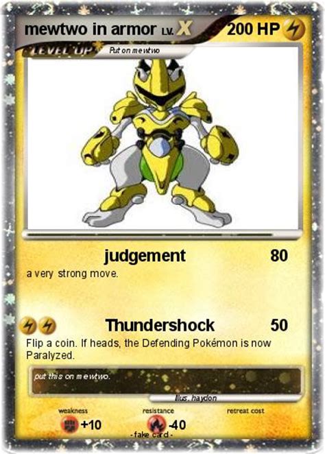 Pokémon mewtwo in armor 2 2 - judgement - My Pokemon Card