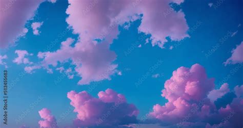 Pastel colorful sky, anime style wallpaper. Generative AI Stock ...