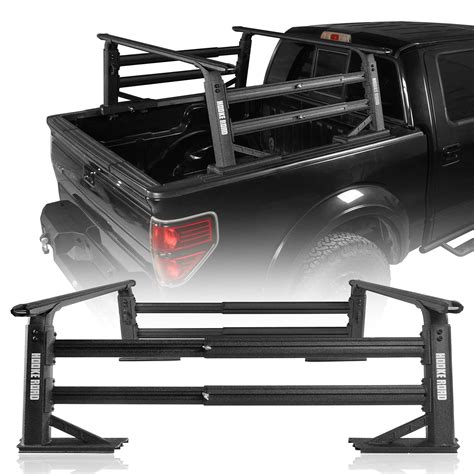 Buy Hooke Road Universal Overland HD Truck Bed Rack Aluminum Ladder ...