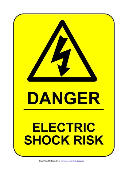 Electrical Safety Signs | Poster Template - Free Printable Health And ...