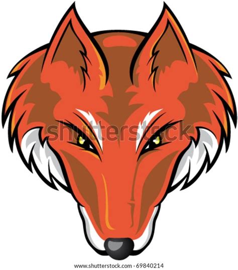 Fox Head Vector Stock Vector (Royalty Free) 69840214