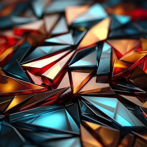 Premium Photo | 1 Geometric background colorful wallpaper abstract 4k ...