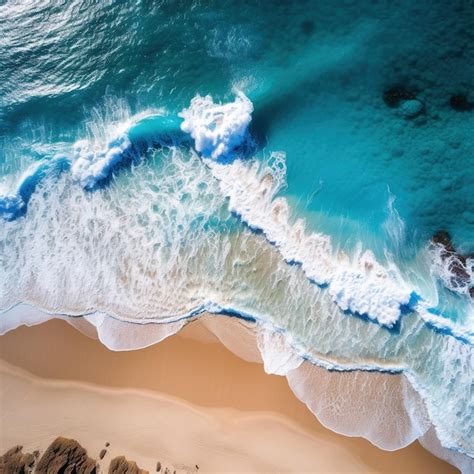 Premium AI Image | aerial view of a beautiful beach photography beach ...