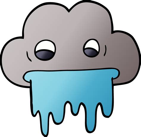 cartoon doodle rain cloud 12132809 Vector Art at Vecteezy