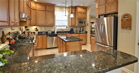 Black granite kitchen countertops | Unique Stone & Tile