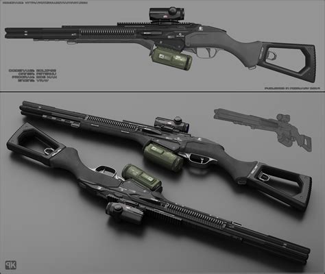 Eclipse - concept of sci fi shotgun by peterku on DeviantArt