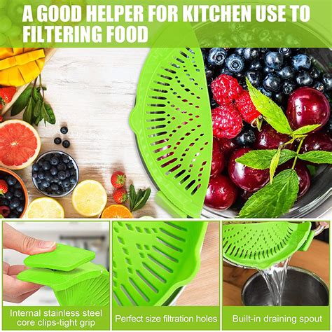 Food Strainer Silicone Bpa Free Silicone Kitchen Strainer Clip On ...