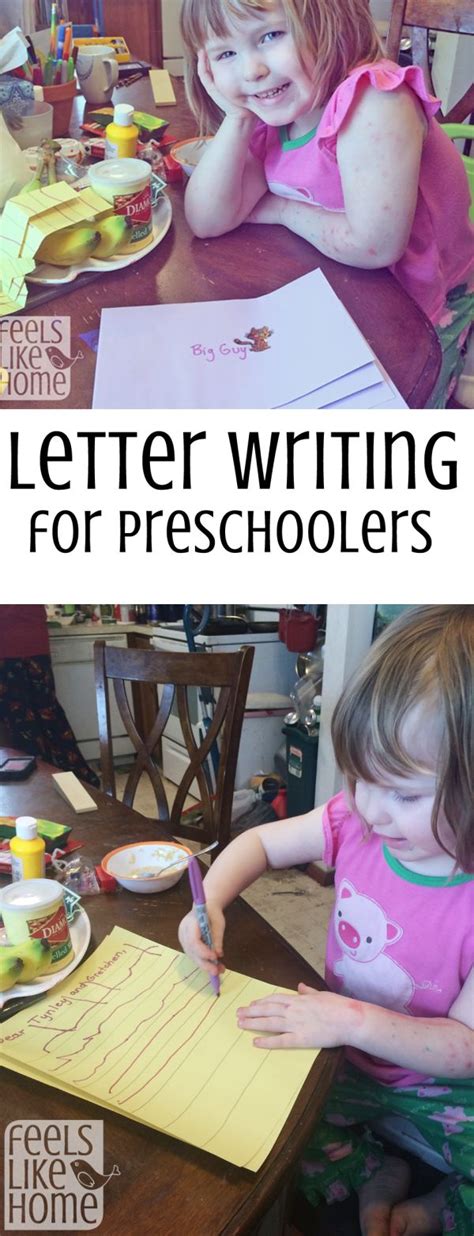 Writing a Letter {Preschool Activity} | Preschool activity, Writing ...