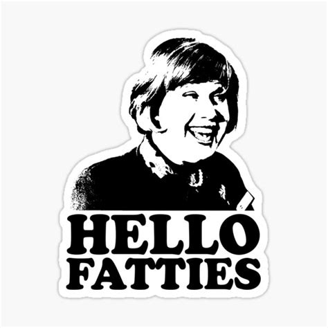 "Little Britain Fat Fighters Tshirt black" Sticker for Sale by ...