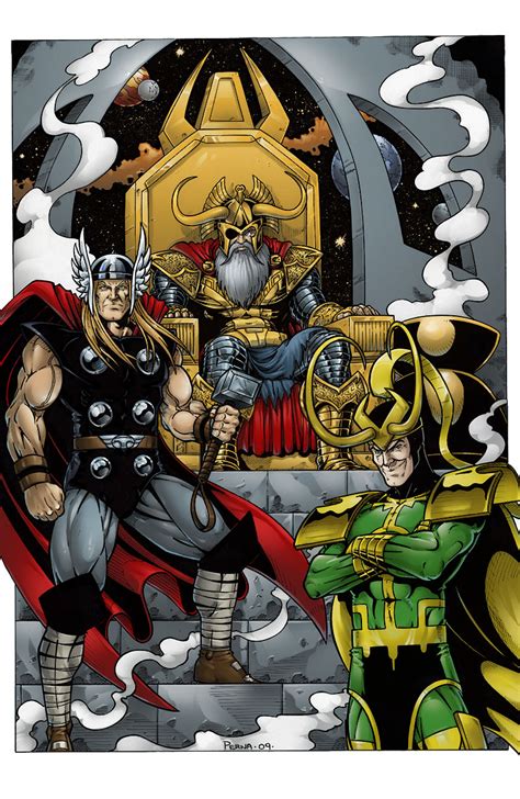 Odin, Thor & Loki Vs. Mephisto & Blackheart - Battles - Comic Vine