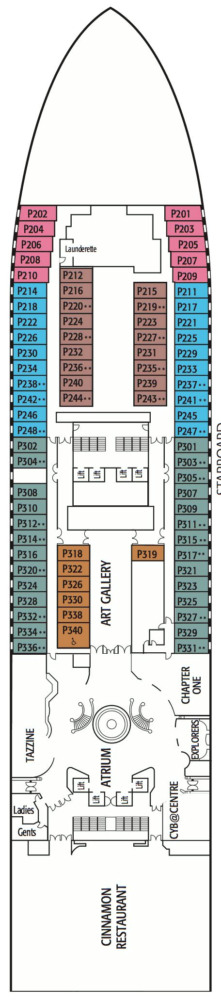 Ventura deck plans - Cruiseline.com