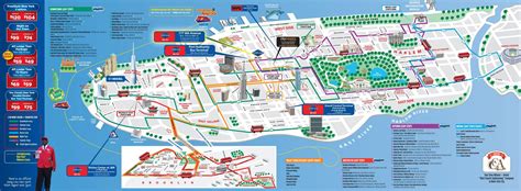 Hop-on-hop-off New York map - New York hop-on-hop-off-bus route map ...