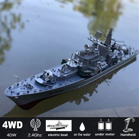 RC Battleship Boat Large Scale High Speed Remote Control Boat 2.4ghz ...