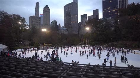 Central Park Ice Rink - Stock Video | Motion Array