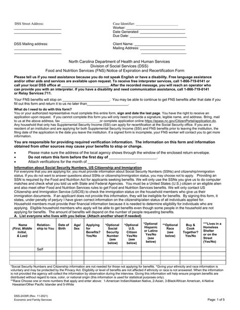 Food Stamp Form Nc ≡ Fill Out Printable PDF Forms Online