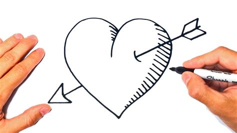 How to draw a Heart Step by Step | Heart Drawing Lesson - YouTube