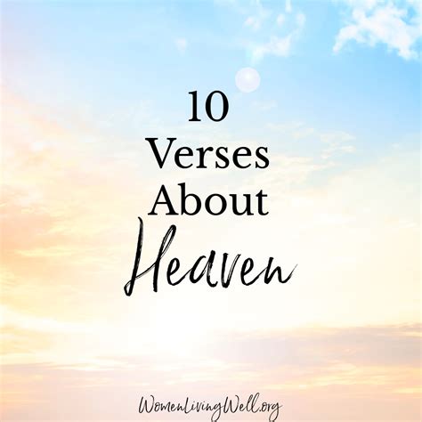 10 Verses About Heaven - Women Living Well