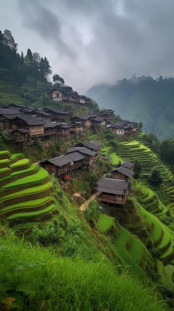 Premium AI Image | The rice terraces of sapa, vietnam