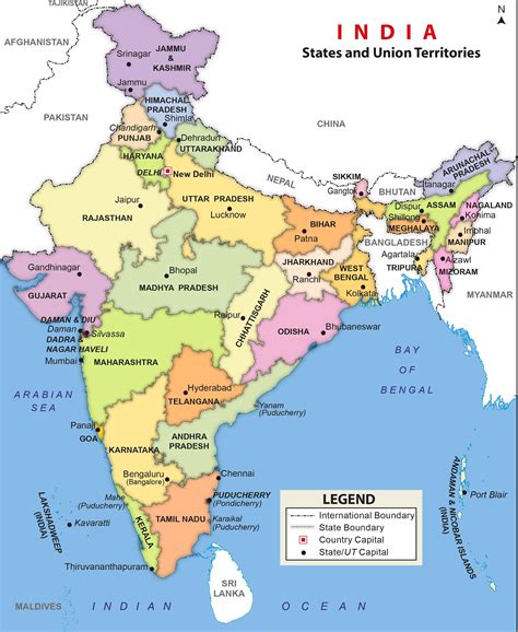 India Map Political Map Of India Political Map Of India With Cities ...