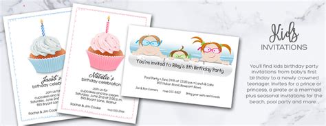 Children's Invitations, Children's Birthday Party Invitations