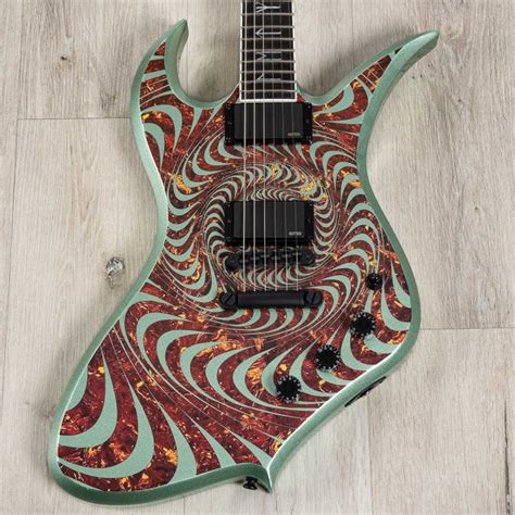 Wylde Audio Thoraxe Guitar, Ebony Fretboard, Tortoise Psychic Bullseye ...