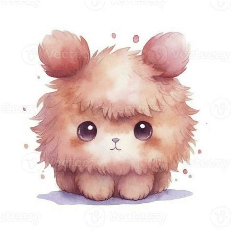 Cute kawaii animal cartoon character isolated on white background ...