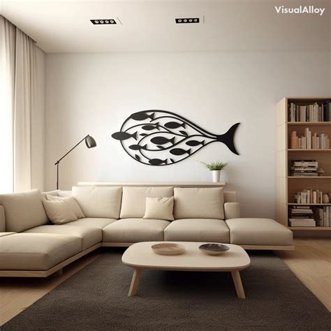 Abstract Metal Fish Wall Art [2024 Design] - VisualAlloy