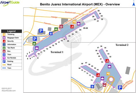 Mexico City International Airport Map Mex Printable Terminal Maps ...