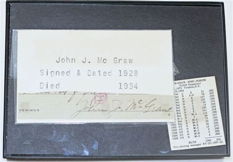 Lot Detail - John McGraw Cut Autograph