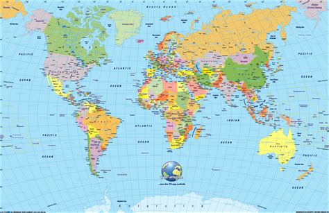 Printable World Map With Countries - Calendar Printables