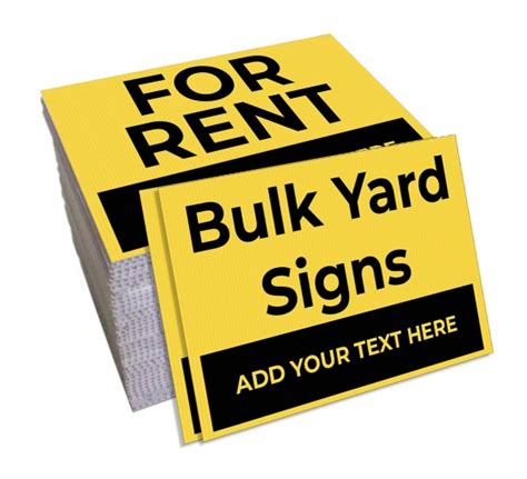 Shop for Custom Bulk Yard Signs & Save up to 20% | BannerBuzz CA