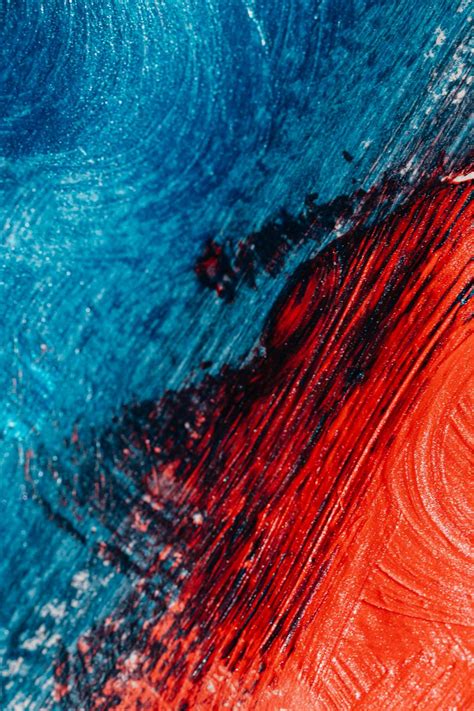 Red and Blue Abstract Painting · Free Stock Photo