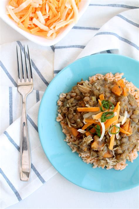 Instant Pot Lentils with Chicken and Sweet Potato - Real Life Dinner