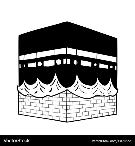 Makkah Kaaba Hajj Muslims Islamic Mecca Premium Vector Freepik ...