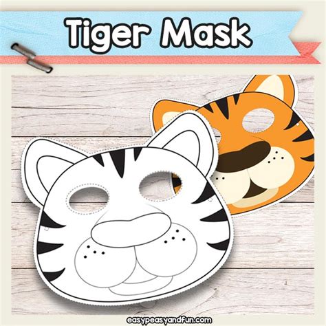 Printable Tiger Mask Template – Easy Peasy and Fun Membership