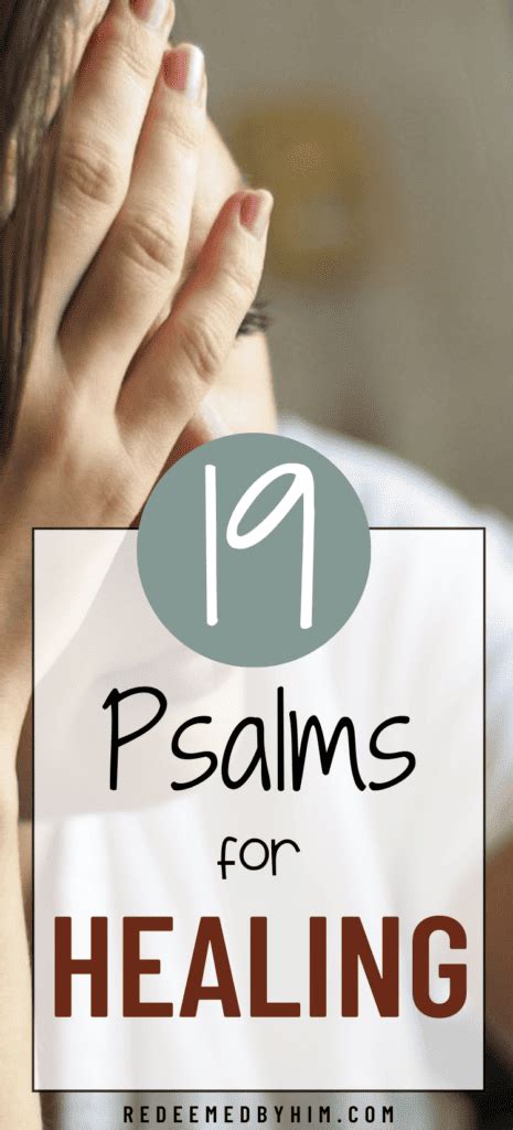 19 Best Psalms for Healing - Redeemed By Him