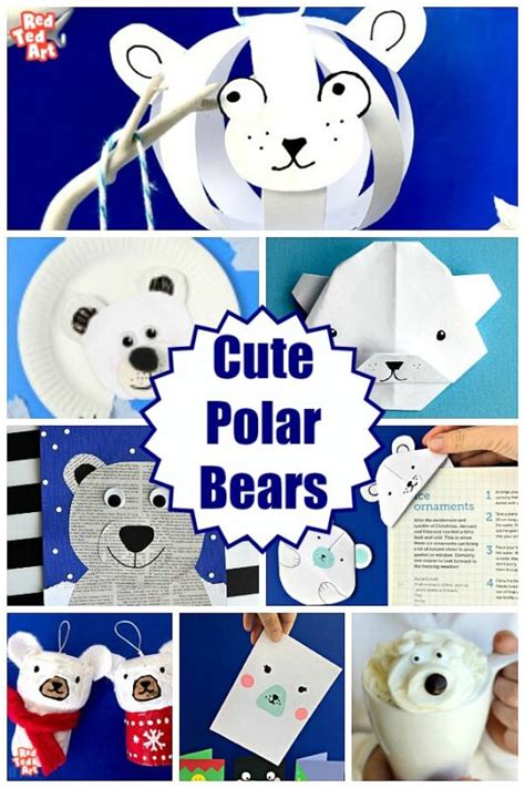 Winter Polar Bear Crafts for Kids to Make - Red Ted Art