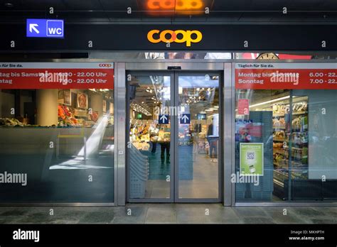 Coop supermarket at Lucerne train station, Luzern, Switzerland, Europe ...