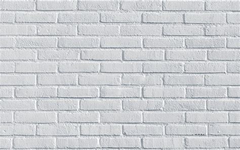 White brick wall background texture - PatternPictures