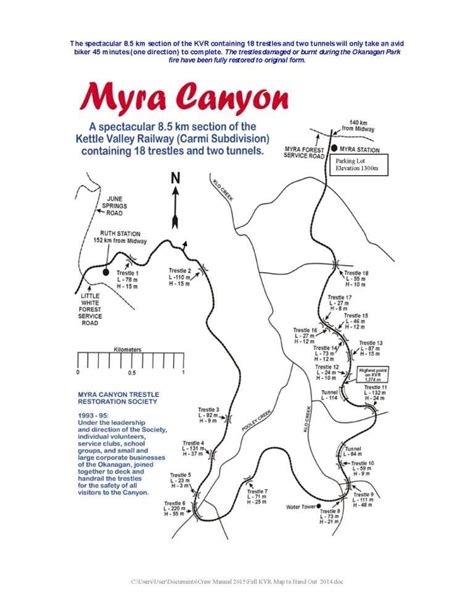 Kettle Valley Railway Trail Maps — S.S. Sicamous Marine Heritage Park