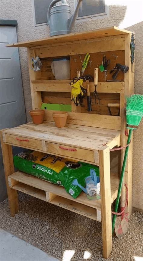 Pallet Garden Potting Bench • 1001 Pallets