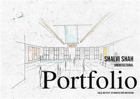 Architecture Portfolio Cover Page Design