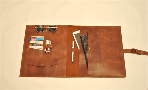 Ipad pro case Leather Moleskine cover Leather travel