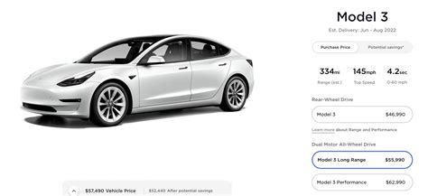 Tesla raises price of Model 3 Long Range & Performance variants in the US