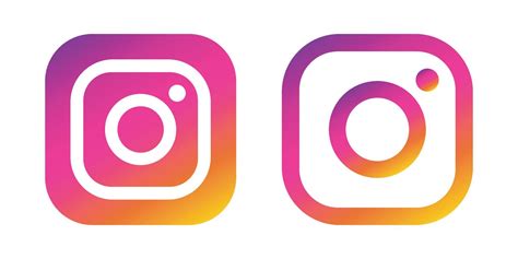 Instagram Logo Vector Illustration Gradient Color App Web Icon ...