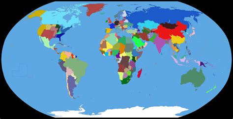 Map of /r/worldpowers, a country role-playing game, in 2031 : imaginarymaps