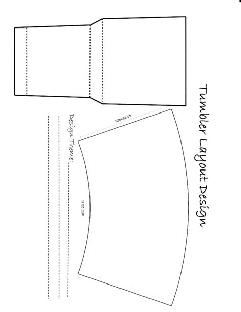 Printable Tumbler Template