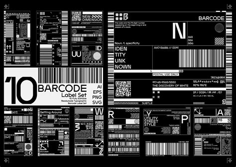 Barcode Label Set on Behance